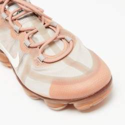 Nike Air Vapormax  Orange/Grey PVC  Lace Up Sneakers Size 40