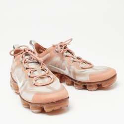 Nike Air Vapormax  Orange/Grey PVC  Lace Up Sneakers Size 40
