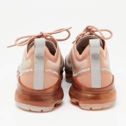 Nike Air Vapormax  Orange/Grey PVC  Lace Up Sneakers Size 40