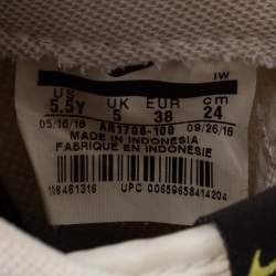 Nike White/Black Leather Nike Air Force 1 Utility Low Top Sneakers Size 38