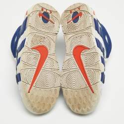 Nike Air White/Blue Leather More Uptempo Knicks Sneakers Size 38