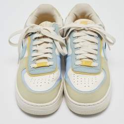 Nike Multicolor Leather Air Force 1 Low Shadow Ocean Cube Sneakers Size 37.5