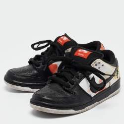 Nike Multicolor Leather SB Dunk Low Raygun Tie-Dye Sneakers Size 38.5