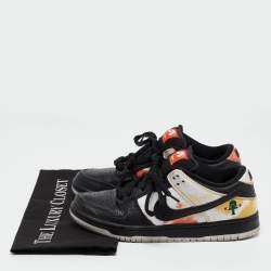 Nike Multicolor Leather SB Dunk Low Raygun Tie-Dye Sneakers Size 38.5