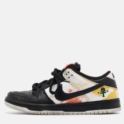 Nike Multicolor Leather SB Dunk Low Raygun Tie-Dye Sneakers Size 38.5