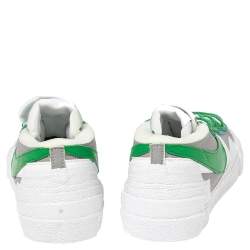 Nike X - Sacai - Blazer Grey/Green Leather Low Top Sneakers Size 38.5