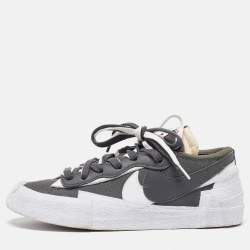 Nike x Sacai Grey Suede Blazer Low Iron Grey Sneakers Size 40