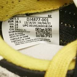 Nike x Sacai Multicolor Leather and Suede LD Waffle Undercover Black Bright Citron Sneakers Size 38.5