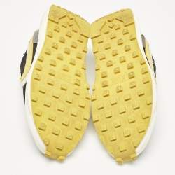 Nike x Sacai Multicolor Leather and Suede LD Waffle Undercover Black Bright Citron Sneakers Size 38.5