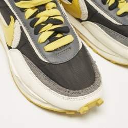 Nike x Sacai Multicolor Leather and Suede LD Waffle Undercover Black Bright Citron Sneakers Size 38.5