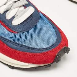 Nike x Sacai Multicolor Leather and Suede  LD Waffle Varsity Blue Sneakers Size 38