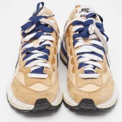 Nike x Sacai Multicolor Leather and Fabric Vaporwaffle Sesame Blue Void Sneakers Size 38