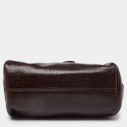 Nina Ricci Brown Leather Flap Shoulder Bag