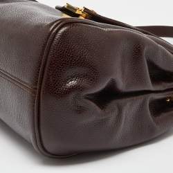 Nina Ricci Brown Leather Flap Shoulder Bag