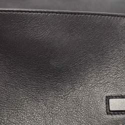 Nina Ricci Black Leather and Suede Marché Chain Shoulder Bag