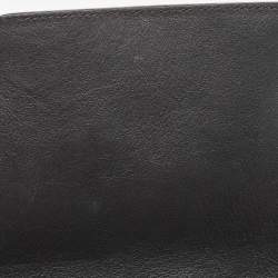 Nina Ricci Black Leather and Suede Marché Chain Shoulder Bag