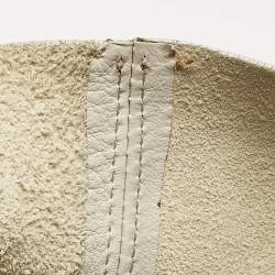 Nina Ricci Beige/Cream Leather and Lizard Ondine Cabas Tote