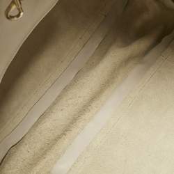 Nina Ricci Beige/Cream Leather and Lizard Ondine Cabas Tote