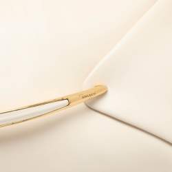 Nina Ricci Cream Leather Clutch