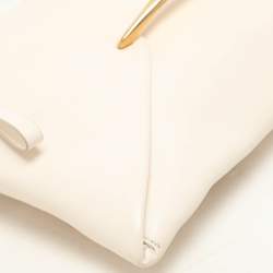 Nina Ricci Cream Leather Clutch