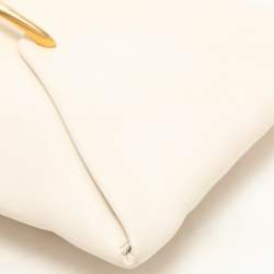 Nina Ricci Cream Leather Clutch