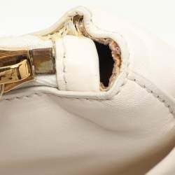 Nina Ricci Cream Leather Clutch