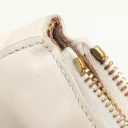 Nina Ricci Cream Leather Clutch
