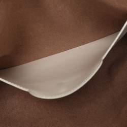 Nina Ricci Cream Leather Clutch