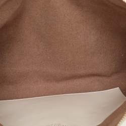 Nina Ricci Cream Leather Clutch