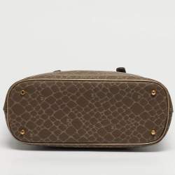 مملوكة مسبقًا حقيبة يد نينا ريتشي جلد مطبوع بني/برونزي