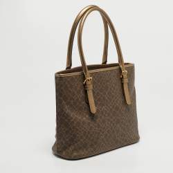 مملوكة مسبقًا حقيبة يد نينا ريتشي جلد مطبوع بني/برونزي