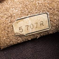 Pre Owned Nina Ricci Brown Coated Canvas Boston Bag 