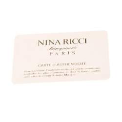 Pre Owned حقيبة كتف نينا ريتشي قلاب جلد بيضاء