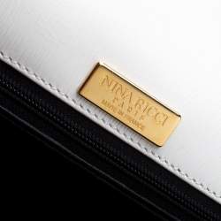 Pre Owned حقيبة كتف نينا ريتشي قلاب جلد بيضاء