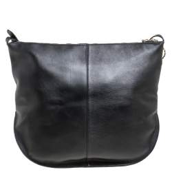 Pre Owned Nina Ricci Black Leather Large Kuti Hobo with Purse