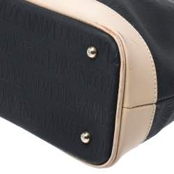 Nina Ricci Black Vinyl Monogram Tote