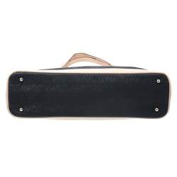 Nina Ricci Black Vinyl Monogram Tote