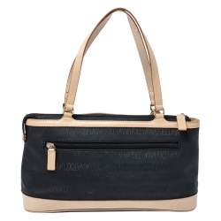 Nina Ricci Black Vinyl Monogram Tote