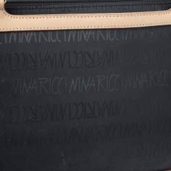 Nina Ricci Black Vinyl Monogram Tote