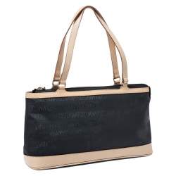 Nina Ricci Black Vinyl Monogram Tote