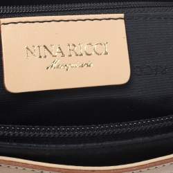 Nina Ricci Black Vinyl Monogram Tote