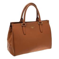 Pre Owned Nina Ricci Collection Tan Leather Tote