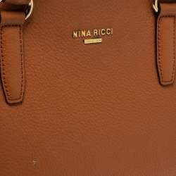Pre Owned Nina Ricci Collection Tan Leather Tote