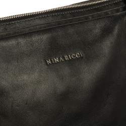 Pre Owned Nina Ricci Black Leather Chain Tote