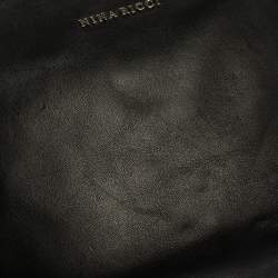 Pre Owned Nina Ricci Black Leather Chain Tote