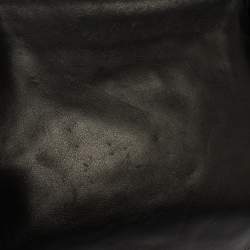 Pre Owned Nina Ricci Black Leather Chain Tote