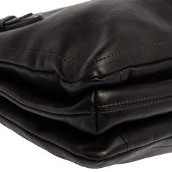 Pre Owned Nina Ricci Black Leather Chain Tote