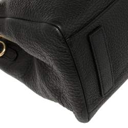 Pre Owned Nina Ricci Black Leather Zipped Tote