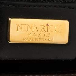 Nina Ricci Brown Leather Flap Chain Shoulder Bag