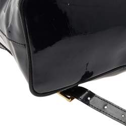 Nina Ricci Black Patent Leather Backpack